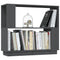 vidaXL Book Cabinet/Room Divider Grey 80x25x70 cm Solid Wood Pine