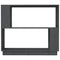 vidaXL Book Cabinet/Room Divider Grey 80x25x70 cm Solid Wood Pine