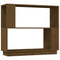 vidaXL Book Cabinet/Room Divider Honey Brown 80x25x70 cm Solid Wood