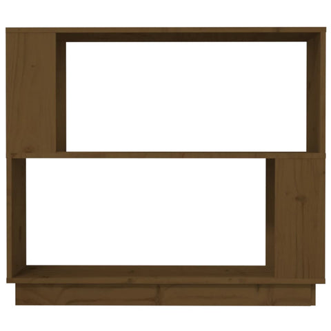 vidaXL Book Cabinet/Room Divider Honey Brown 80x25x70 cm Solid Wood