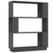 vidaXL Book Cabinet/Room Divider Grey 80x25x101 cm Solid Wood Pine