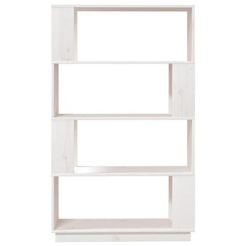 vidaXL Book Cabinet/Room Divider White 80x25x132 cm Solid Wood Pine