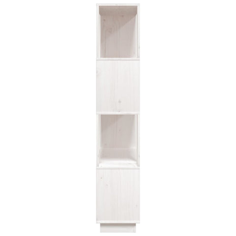 vidaXL Book Cabinet/Room Divider White 80x25x132 cm Solid Wood Pine