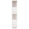 vidaXL Book Cabinet/Room Divider White 80x25x132 cm Solid Wood Pine