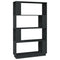 vidaXL Book Cabinet/Room Divider Grey 80x25x132 cm Solid Wood Pine