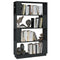 vidaXL Book Cabinet/Room Divider Grey 80x25x132 cm Solid Wood Pine