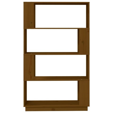 vidaXL Book Cabinet/Room Divider Honey Brown 80x25x132 cm Solid Wood