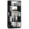 vidaXL Book Cabinet/Room Divider Black 80x25x163.5 cm Solid Wood Pine