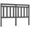 vidaXL Bed Headboard Grey 156x4x100 cm Solid Wood Pine
