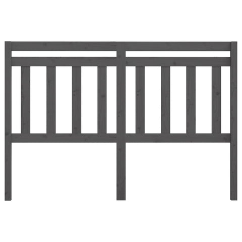 vidaXL Bed Headboard Grey 156x4x100 cm Solid Wood Pine