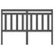 vidaXL Bed Headboard Grey 156x4x100 cm Solid Wood Pine