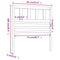 vidaXL Bed Headboard 81x4x100 cm Solid Wood Pine
