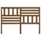vidaXL Bed Headboard Honey Brown 156x4x100 cm Solid Wood Pine
