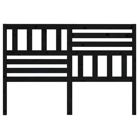 vidaXL Bed Headboard Black 166x4x100 cm Solid Wood Pine