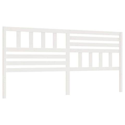 vidaXL Bed Headboard White 186x4x100 cm Solid Wood Pine