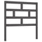 vidaXL Bed Headboard Grey 96x4x100 cm Solid Wood Pine