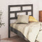 vidaXL Bed Headboard Grey 96x4x100 cm Solid Wood Pine