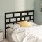 vidaXL Bed Headboard Black 146x4x100 cm Solid Wood Pine