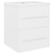 vidaXL Sink Cabinet with Built-in Basin White Engineered Wood