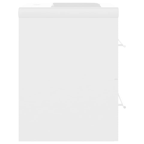 vidaXL Sink Cabinet with Built-in Basin White Engineered Wood