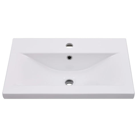 vidaXL Sink Cabinet with Built-in Basin White Engineered Wood