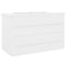 vidaXL Sink Cabinet with Built-in Basin White Engineered Wood
