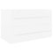 vidaXL Sink Cabinet with Built-in Basin White Engineered Wood