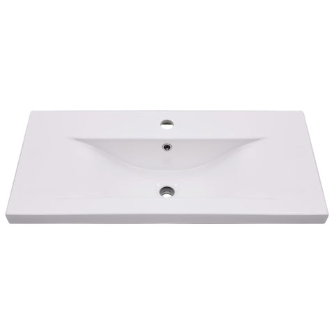 vidaXL Sink Cabinet with Built-in Basin White Engineered Wood