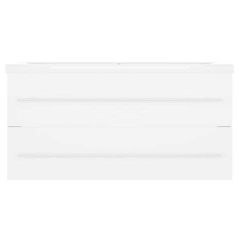 vidaXL Sink Cabinet with Built-in Basin White Engineered Wood