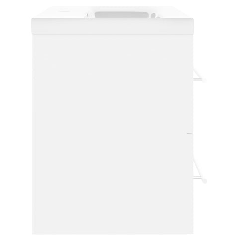 vidaXL Sink Cabinet with Built-in Basin White Engineered Wood