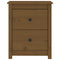 vidaXL Bedside Cabinet Honey Brown 50x35x61.5 cm Solid Wood Pine
