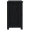 vidaXL Bedside Cabinet Black 50x35x61.5 cm Solid Wood Pine