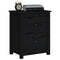 vidaXL Bedside Cabinet Black 50x35x61.5 cm Solid Wood Pine