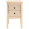 vidaXL Bedside Cabinet 40x35x61.5 cm Solid Wood Pine