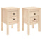 vidaXL Bedside Cabinets 2 pcs 40x35x61.5 cm Solid Wood Pine