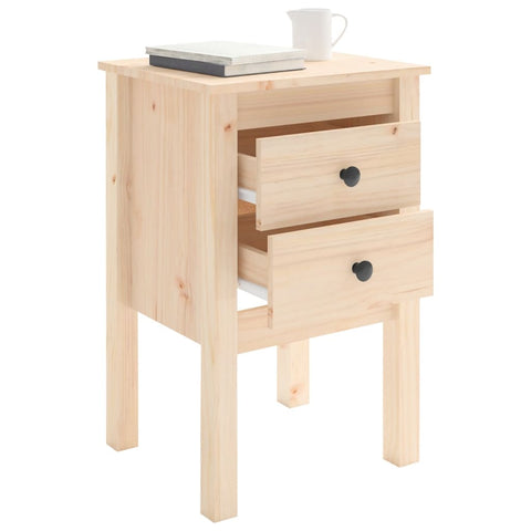 vidaXL Bedside Cabinets 2 pcs 40x35x61.5 cm Solid Wood Pine