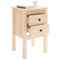 vidaXL Bedside Cabinets 2 pcs 40x35x61.5 cm Solid Wood Pine