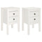 vidaXL Bedside Cabinets 2 pcs White 40x35x61.5 cm Solid Wood Pine