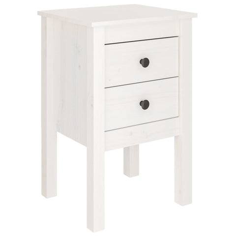 vidaXL Bedside Cabinets 2 pcs White 40x35x61.5 cm Solid Wood Pine