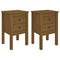vidaXL Bedside Cabinets 2 pcs Honey Brown 40x35x61.5cm Solid Wood Pine