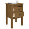 vidaXL Bedside Cabinets 2 pcs Honey Brown 40x35x61.5cm Solid Wood Pine