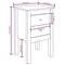 vidaXL Bedside Cabinets 2 pcs Honey Brown 40x35x61.5cm Solid Wood Pine
