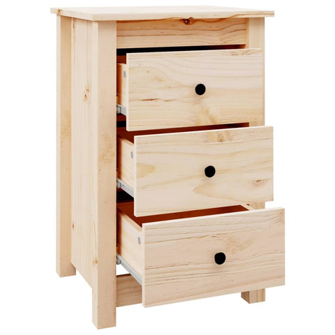 vidaXL Bedside Cabinet 40x35x61.5 cm Solid Wood Pine