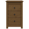 vidaXL Bedside Cabinets 2 pcs Honey Brown 40x35x61.5 cm Solid Wood Pine