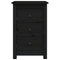 vidaXL Bedside Cabinets 2 pcs Black 40x35x61.5 cm Solid Wood Pine