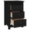 vidaXL Bedside Cabinets 2 pcs Black 40x35x61.5 cm Solid Wood Pine