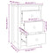 vidaXL Bedside Cabinets 2 pcs Black 40x35x61.5 cm Solid Wood Pine
