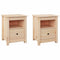 vidaXL Bedside Cabinets 2 pcs 40x35x49 cm Solid Wood Pine