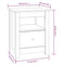 vidaXL Bedside Cabinets 2 pcs 40x35x49 cm Solid Wood Pine