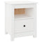 vidaXL Bedside Cabinet White 40x35x49 cm Solid Wood Pine